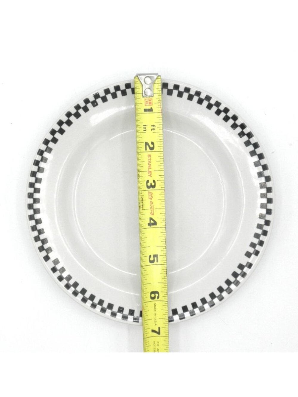 Checkers by Gibson 6-3/4 Inch Bread Dessert Plates Set of 4 Pattern Code GIDCHEC - Picture 4 of 5